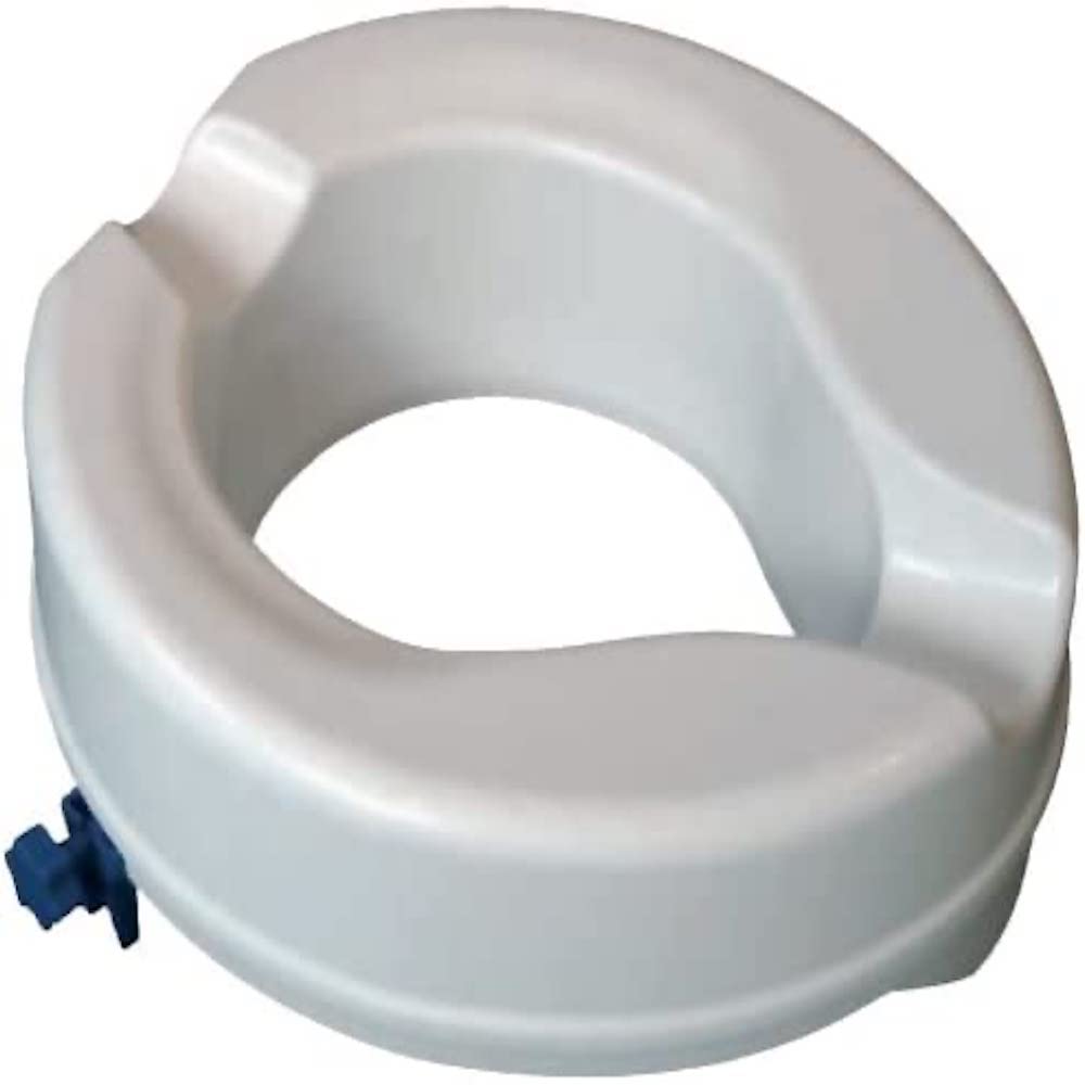 Aidapt 50mm (2") Elevation Raised Comfortable Toilet Seat Easy Fit White