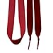 Goodlace 0.6Inch Wide of Flat Velvet Shoelaces Ribbon Shoe Laces 47Inch Dark Red