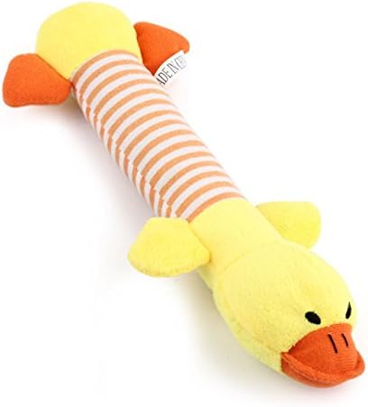 UpToYou Squeaky Dog Toy and Chew Plush Toys (Duck)