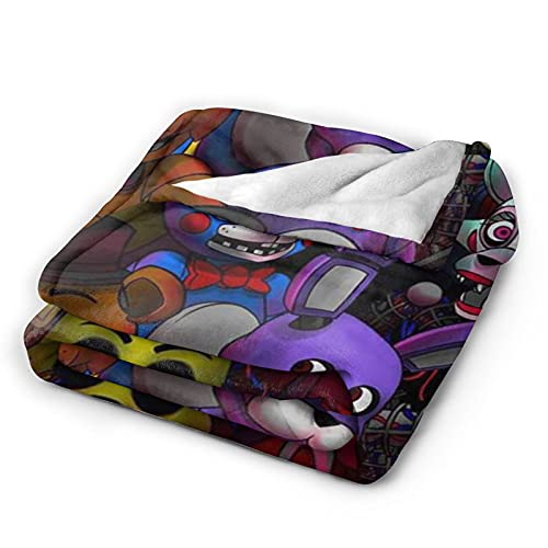 Cute Cartoon Throw Blanket Lightweight Fuzzy Super Soft Warm Blanket for Bed Sofa Travel Kids Teens Gift 50\