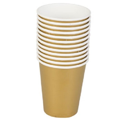 4 ROLLS Crepe Paper Streamers 280 ft Total-Made in USA (Metallic Gold) - Thumbnail 2