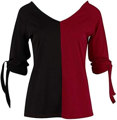 Setgvfg Fashion Women V Neck Top Ladies Long Sleeve Loose Tee Shirt Femme Chic Tumblr T Shirt Elegant Multicolor Tshirt Streetwear M C Buy Online At Best Price In Uae Amazon Ae