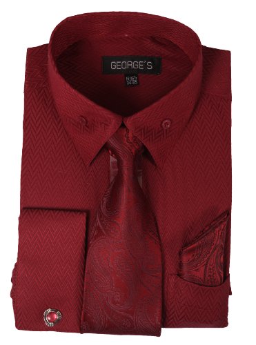 George's Dress  w/  Tie,Hankie,Cuff & Cufflink AH619-BGD-18-18 1/2-34-35