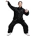 Itopfox Unisex Silk Kung Fu Tai Chi Uniform Breathable Morning Exercise