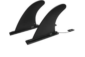 bohally Big SUP Single Fin and Small Side fin Detachable Fin for Longboard, Surfboard and Paddleboard Replacement Quick Fin.