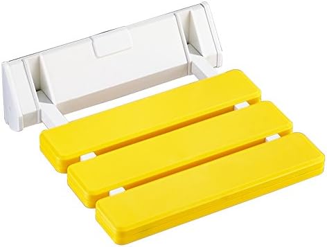 Yellow Shower Stool/Stool/Folding Stool/Folding seat/Wall Chair Bath Stool/Shoe Bench/Wall Wall Stool/Elderly Handicapped Woman Shower Chair/(328320mm)