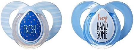 Closer To Nature Moda Soother Twin Pack - 6-18m (Fresh/Hey Handsome)