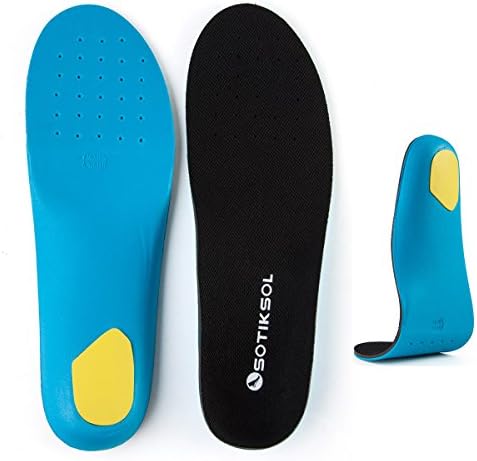 OSOTIKSOL Plantar Fasciitis Sports Insoles High Arch Support Orthotic Work Shoes Inserts for Foot Pain for Women and Men.