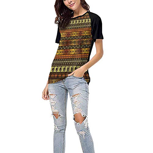 Crew Neck Short Shirts,Zambia,Traditional Ceremonial S-XXL Women's Sleeve Raglan - Thumbnail 2