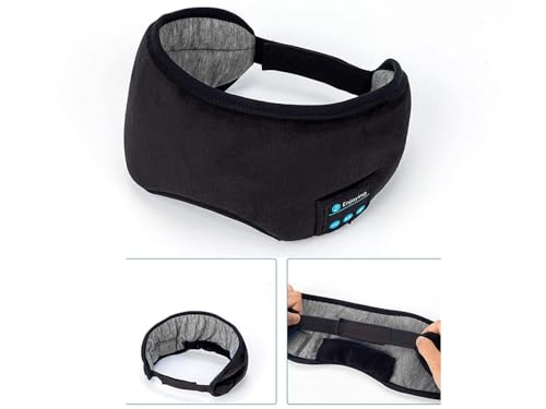Sleep Mask with Built-in Bluetooth Headphones, Wireless Music Mask, Touch Control, Noise Cancelling, Lightweight and Comfortable for Travel, Nap, Yoga, Sleep and Rest