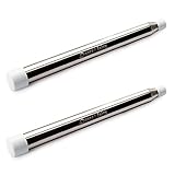 Dance Fairy Portable Telescopic Silver Sticks for Belly Dance Isis Wings, 1 Pair