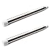 Dance Fairy Portable Telescopic Silver Sticks for Belly Dance Isis Wings, 1 Pair