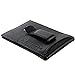 alpine swiss Men's RFID Blocking Leather Money Clip Flip Twofold Wallet, Black, One Size