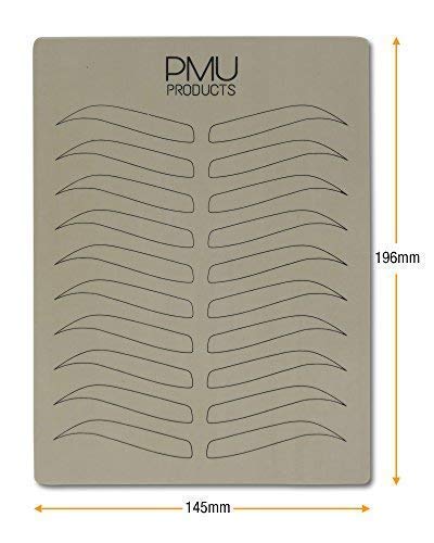 Premium Microblading Practice Skin For Cosmetic Tattooing | Realistic Double-Sided Beauty Tattoo Practicing Skins | Special Eyebrow Designs For Microblading (Black - 10 Pack)
