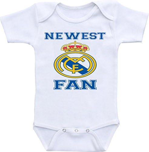 Manta Unisex Newest Real Madrid Fan Funny Baby Shower Onesie Bodysuit