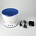 Recomfit Romantic Ocean Waves Light Relax Projector Pot Lamp, Mp3 Iphone Speaker, LED Star Night Light Projector, Music Projection (White&blue)