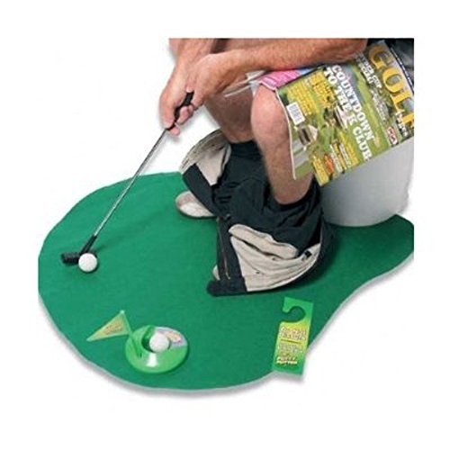 Sagton Toilet Golf, Putter Set Bathroom Game Mini Golf Putting Novelty - Play Golf on The Toilet