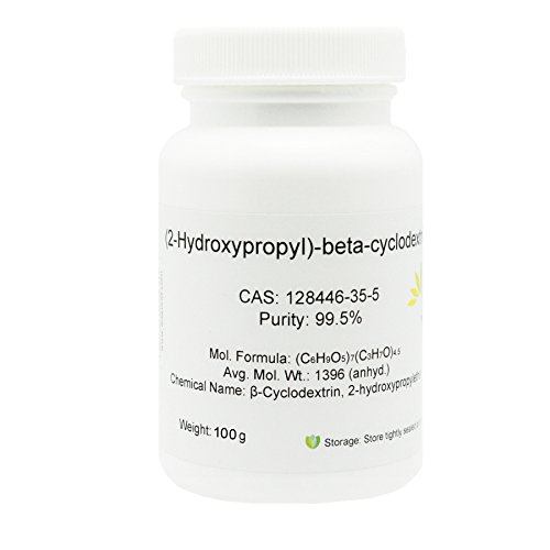 (2-Hydroxypropyl)-Beta-Cyclodextrin, 99.5% Pure, 100g, Pharmaceutical Grade, Holiday Sale!