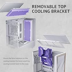 Antec Flux Wood White, 5 x PWM Fans