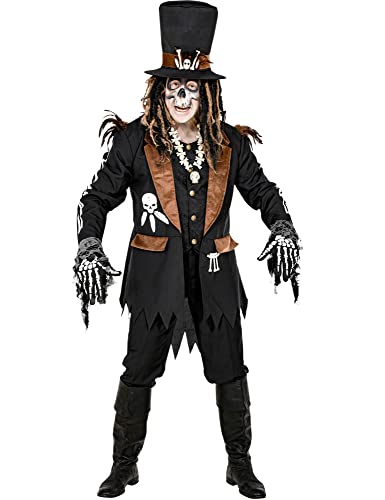 W WIDMANN MILANO Party Fashion - Kostüm Voodoo Priester, Dia de los Muertos, Day of the Dead, Hexendoktor, Verkleidung Halloween