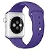 Apple Watch Band, Perman Sports Comfort Smooth Silicone Replacement Smart Watch Bracelet Strap Band Watchband for Apple Watch 42mm Dark Purple
