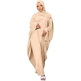 Muslim Dress for Women Pakistani Kaftan Abaya Robe + Hijab Arabic Islamic Prayer Clothes Dubai Outfits