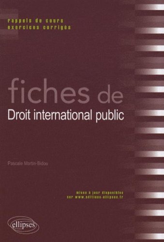 Fiches de droit international public