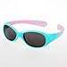 REAL SHADES Explorer Unbreakable Kids Sunglasses 100% UV Protection and Shatterproof Lens with Adjustable Strap for Boys and Girls, Aqua/Pink, Toddler 2+