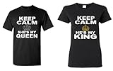 Couple matching Keep Calm She's My Queen - He's My King T-shirt