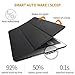 DTTO for iPad Mini 5th Generation Case and iPad Mini 4 Case, Ultra Slim Lightweight Trifold Smart Shell with Soft TPU Back Cover, Auto Sleep/Wake, Black