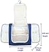 Hanging Toiletry Bag Extra Large Capacity | Premium Travel Organizer Bags For Men And Women | Durable Waterproof Nylon Bathroom, Shower, Makeup Bag For Toiletries, Cosmetics, Brushes (Dark Blue)