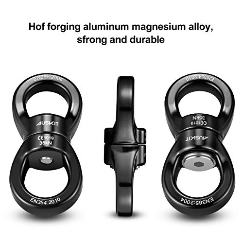 5 AusKit+Rotational+Accessory+Carabiners+35KN+Black