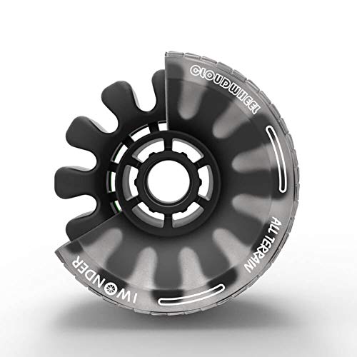 IWONDER Cloud Wheel Electric Skateboard Wheels All Terrain Off Road 120mm 78A Translucent Urethane Patented Damping Foam Core Longboard Wheels