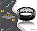 West Coast Jewelry | Crucible Black Plated Stainless Steel Claddagh Ring (8 mm) - Size 8
