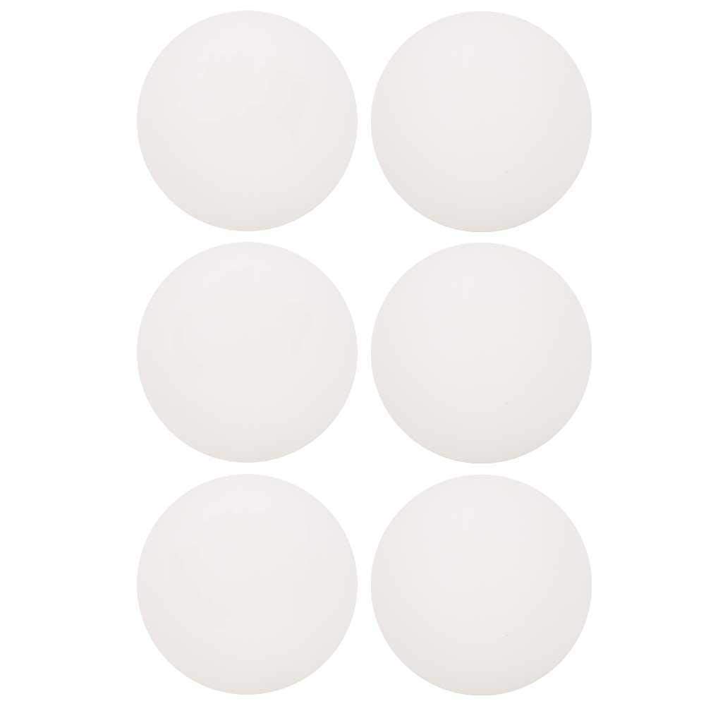 6 Pcs Table Tennis Ball, 6 Pcs Pong Ball, ABS Practical Indoor Accessories for Sports Equipment Indoor Sports Sports Accessories(white)