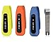 MDW 3 Pcs Silicon Clip for Fitbit ONE New Version Replacement Clip Accessory Pack for Fitbit ONE Anti Slip Off and Improved Cap Design-Yellow,Orange,Navy