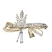 BABEYOND 1920s Flapper Headband and Gatsby Bracelet Adjustable Ring Set Great Gatsby Inspired Leaf Simulated 1920s Jewelry Set Gold-Tone