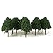 MagiDeal 25pcs Miniature Plastic Trees for Model Railways N Scale Train Layouts 1:150