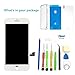 Screen Replacement for iPhone 8 (4.7 inch) - 3D Touch LCD Complete Repair -LCD Touch Digitizer Display Glass - Free Cover,Waterproof Adhesive,Tempered Glass,Tools,Instruction (White)