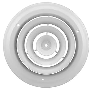 Accord ABCDWH08 Round Ceiling Diffuser, 8-Inch, White - Heating Vents ...
