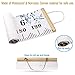 KINBON Baby Height Growth Chart Ruler Kids Roll-up Canvas Height Chart Removable Wall Hanging Measurement Chart Wall Decor for Kids Nursery Room (79'' X 7.9'')