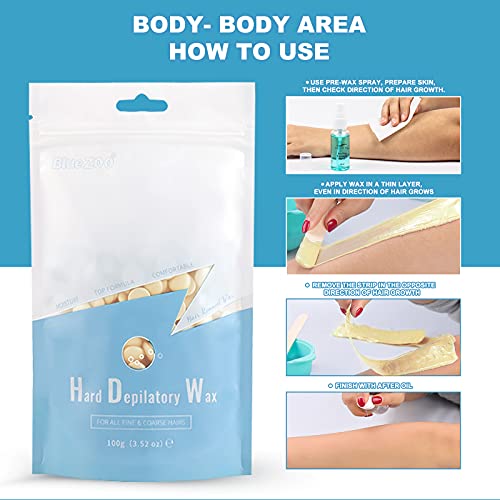 YOUNG VISION Hard Wax Beads Bulk Packs for Hair Removal (2.2 lb), 10