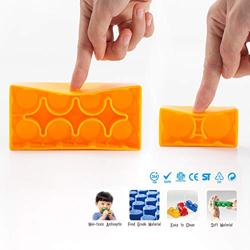 image for UNiPLAY Soft Building Blocks - Mix Plus Series (34pcs). Educational an