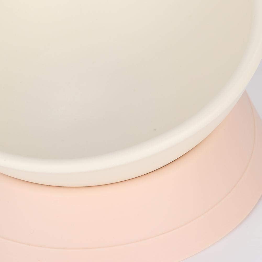 Slanted Dog Bowl Non Slip Tilted Pet Bowls Wide Mouth Dog Feeder Cat Food Water Bowl Dish Pet Sterile Tableware Dog Feeding Watering Supplies with Detachable Stand(White) - Image 4