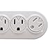 Otimo 6-Outlet Power Strip with 10 Foot Power Cord and LED On Power Strip Indicator, White