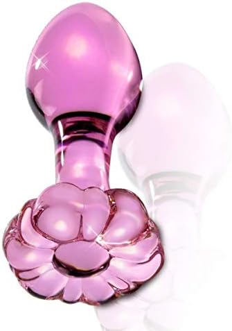 Pink Glass B-ütt Ànâles Pl-ùg Back Massage Toys for Wömén Bêginnêrs Mên (Pink)