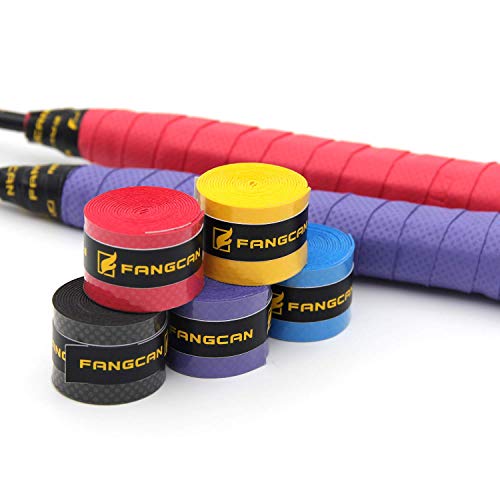KLOUD City 5 pcs (Black, Blue, Purple, Yellow, Red) PU Soft, Absorb Moisture and Anti-Slip overgrip for Tennis and Badminton Racket Bike bar