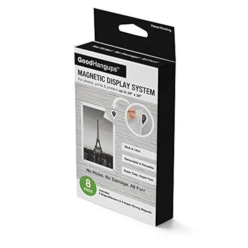 GoodHangups - Damage-Free Magnetic Poster & Picture Hangers (As Seen On Shark Tank) (40 Pack) collection of cool unique weird amazon gift items