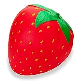 R.HORSE 10 inch Jumbo Squishy Kawaii Cute Strawberry Cream Scented Squishy Soft Kids Toys Doll Stress Relief Toy Hop Props, Decorative Props Large (Jumbo Strawberry)