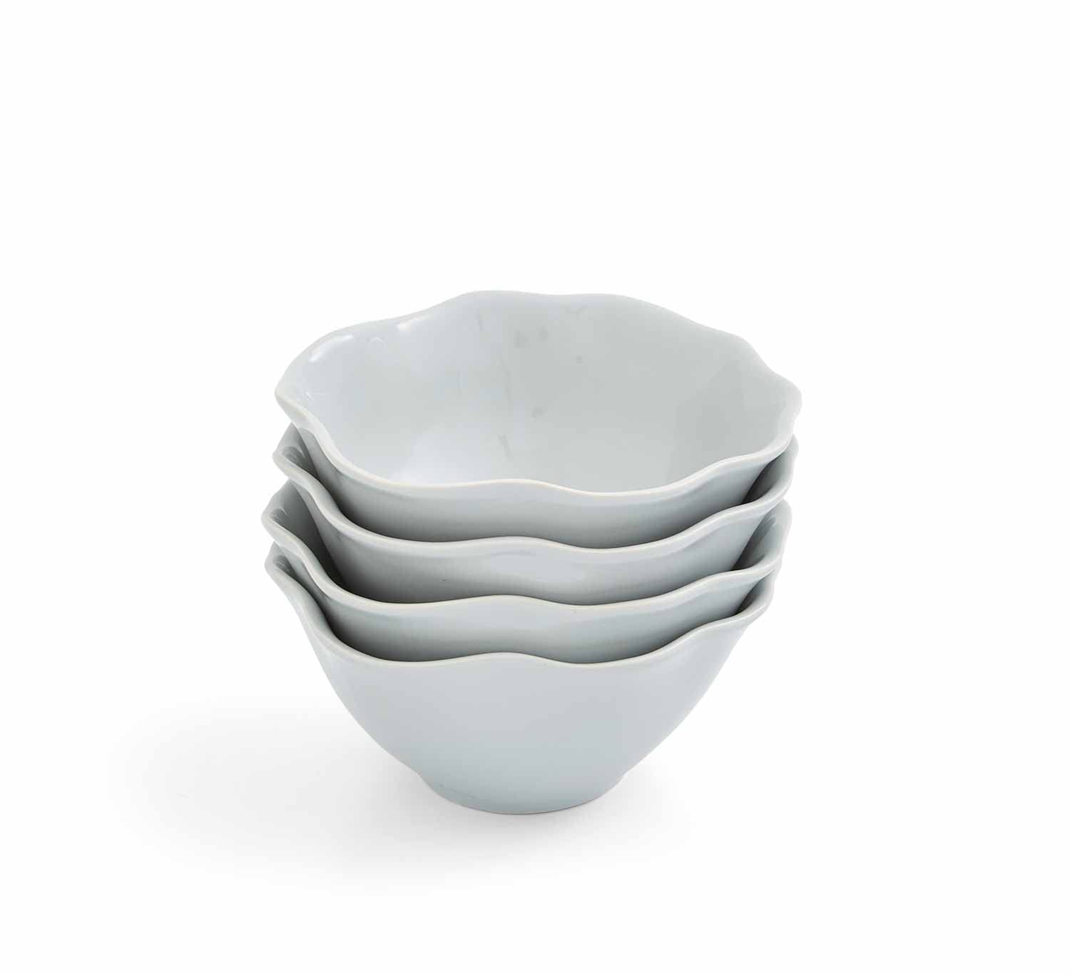 All Purpose Bowl Floret Grey Set of 4